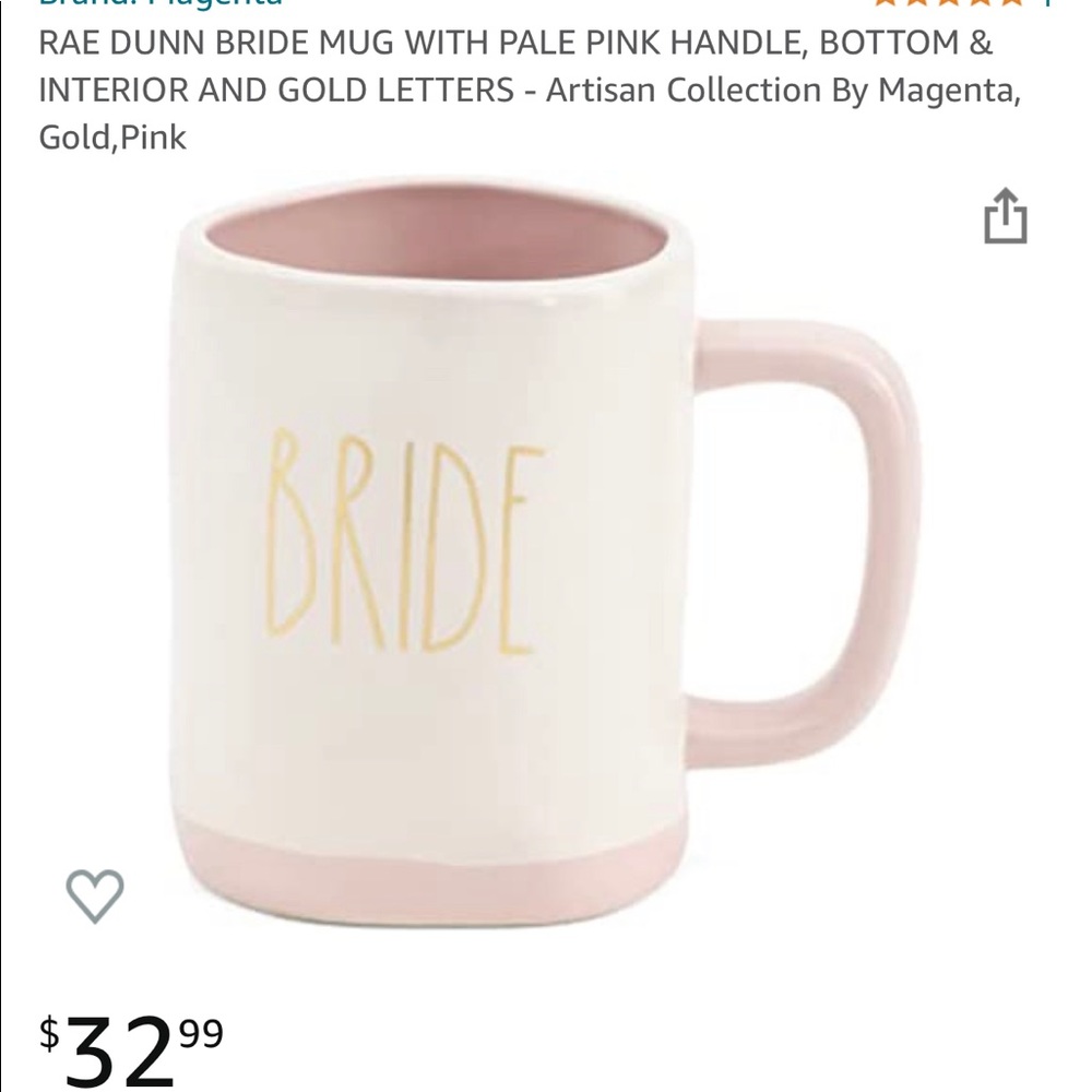 2 bride Rae Dunn mugs